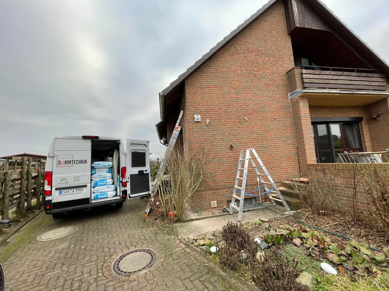 Ausgeführtes Dämmprojekt im Elbe-Weser-Raum