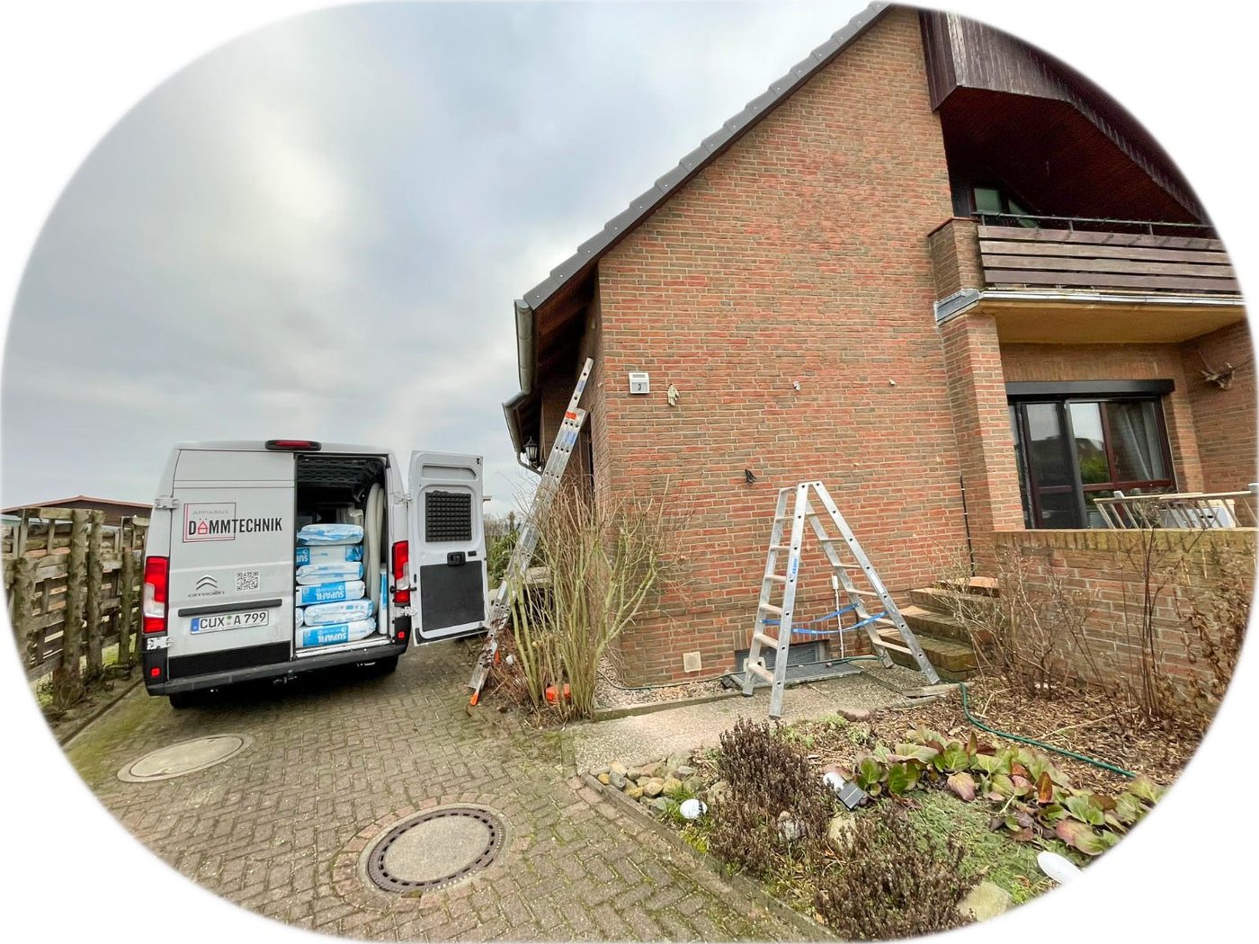 Ausgeführtes Dämmprojekt im Elbe-Weser-Raum